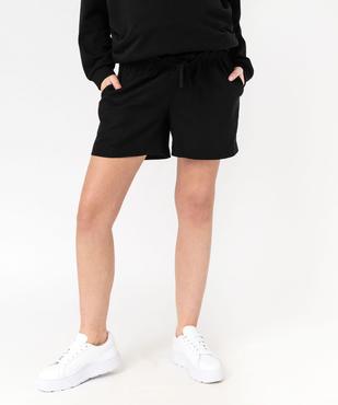 Short de grossesse en lin avec bandeau bas vue1 - GEMO 4G MATERN - GEMO