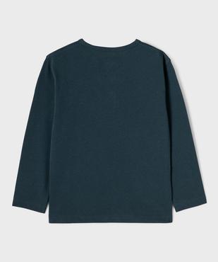 Tee-shirt manches longues en coton résistant garçon vue3 - GEMO 4G GARCON - GEMO