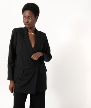 Veste blazer fermeture croisée femme vue1 - GEMO(FEMME PAP) - GEMO