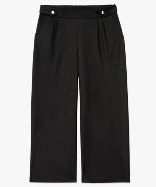 Pantalon large à pinces femme grande taille vue4 - GEMO (G TAILLE) - GEMO