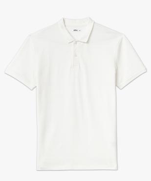 Polo manches courtes en maille texturée homme vue4 - GEMO (HOMME) - GEMO