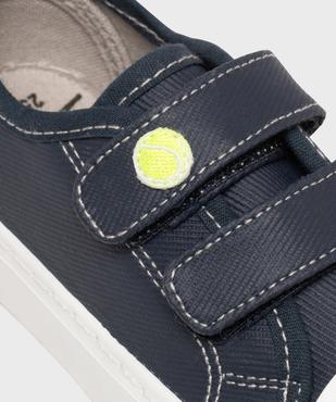 Tennis en toile enduite fermeture scratch garçon - 5 Miles vue6 - 5 MILES - GEMO