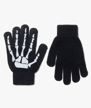 Gants garçon imprimé squelette réfléchissant vue1 - GEMO (ENFANT) - GEMO