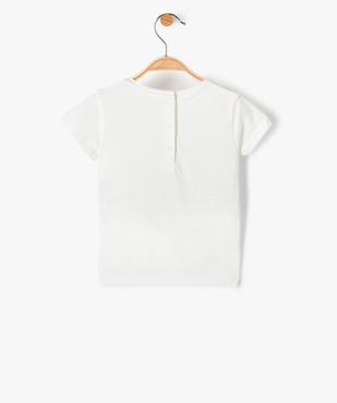 Tee-shirt bébé fille avec motif fleuri vue3 - GEMO 4G BEBE - GEMO