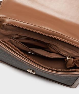 Sac à main compact imprimé à bandoulière amovible femme vue3 - GEMO (ACCESS) - GEMO