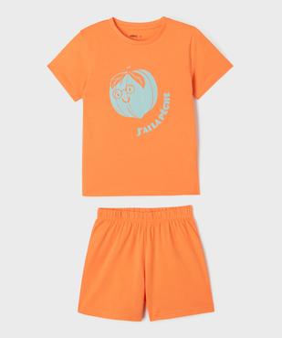 Pyjashort motif avec motif sur le buste garçon vue1 - GEMO (ENFANT) - GEMO