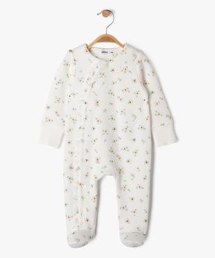 Ensemble 3 pièces bébé fille pyjama + body manches longues + bavoir vue4 - GEMO(BB COUCHE) - GEMO