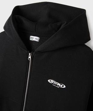 Sweat zippé à capuche coupe ample garçon vue2 - GEMO 4G GARCON - GEMO