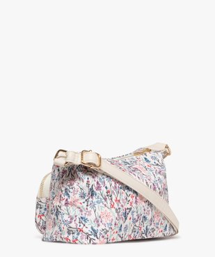Sac à bandoulière petit format en toile femme vue4 - GEMO 4G FEMME - GEMO