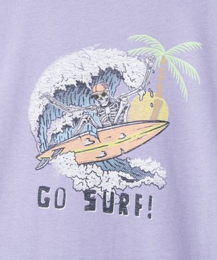 Tee-shirt à manches courtes motif surf garçon vue2 - GEMO (JUNIOR) - GEMO
