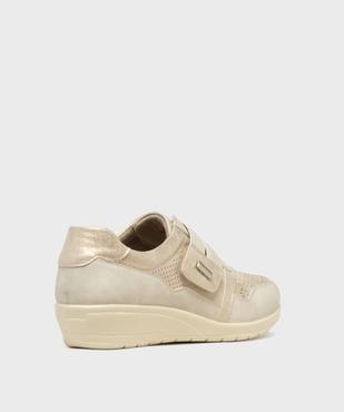 Derbies confort look sport à bride scratch femme vue4 - G'FLEX - GEMO