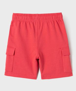Bermuda en maille coupe cargo garçon vue4 - GEMO (ENFANT) - GEMO