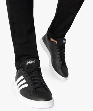 Baskets homme bicolores à lacets - Adidas Grand Court Base vue1 - ADIDAS - GEMO