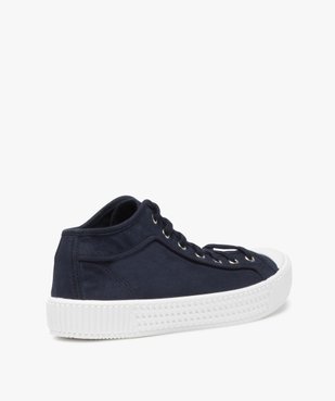 Tennis homme en toile unie semi-montantes vue4 - GEMO (CASUAL) - GEMO