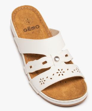 Mules femme confort extra légères à bride ajourée vue5 - GEMO (CONFORT) - GEMO