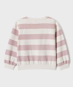 Sweat ample imprimé fille vue3 - GEMO 4G FILLE - GEMO