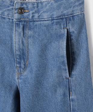 Jean wide leg en denim 100 % coton fille vue2 - GEMO (ENFANT) - GEMO
