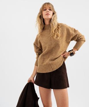 Pull à col cheminée coupe loose femme vue2 - GEMO(FEMME PAP) - GEMO
