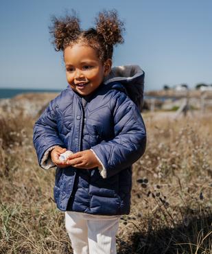 Manteau à capuche réversible et déperlant bébé fille vue8 - GEMO(BEBE DEBT) - GEMO