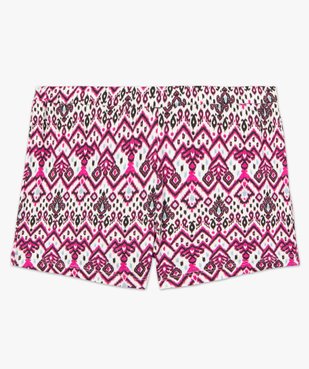 Short de pyjama femme imprimé avec ceinture élastique vue4 - GEMO(HOMWR FEM) - GEMO