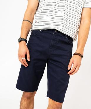 Bermuda en coton coupe Regular homme vue2 - GEMO (HOMME) - GEMO