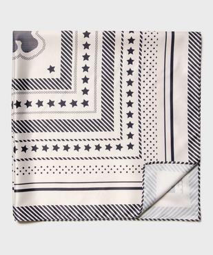 Foulard en satin à motifs étoiles femme - LuluCastagnette vue3 - LULU CASTAGNETT - GEMO