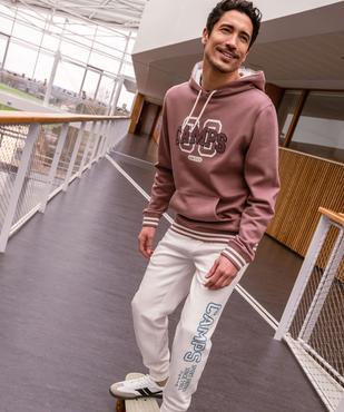 Sweat à capuche avec inscription en maille bouclette homme - Camps United vue4 - CAMPS GEMO FOR GOOD - GEMO