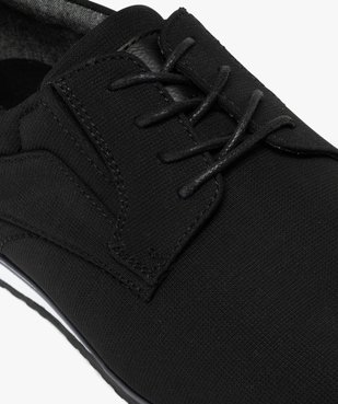 Derbies homme à semelle sportswear dessus textile  vue6 - MARIO BALDANO - GEMO