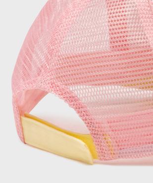 Casquette en résille avec inscription maille bouclette fille vue2 - GEMO (ACCESS) - GEMO