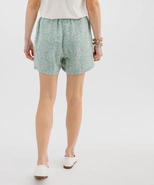 Short ample imprimé en viscose fluide femme vue3 - GEMO 4G FEMME - GEMO