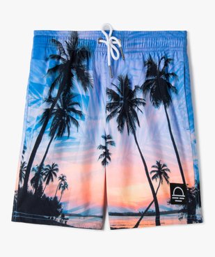 Short de bain garçon à motifs palmiers vue1 - GEMO (JUNIOR) - GEMO