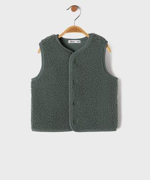 Gilet sans manches en fourrure imitation doublé polaire bébé garçon vue1 - GEMO(BEBE DEBT) - GEMO