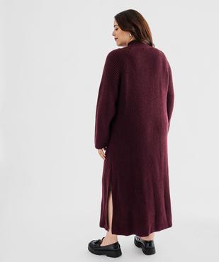 Robe pull longue fendue sur les côtés femme grande taille vue3 - GEMO (G TAILLE) - GEMO