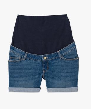 Short en jean de grossesse à bandeau bas et revers vue4 - GEMO 4G MATERN - GEMO