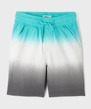 Bermuda en coton avec taille élastique garçon vue1 - GEMO (ENFANT) - GEMO