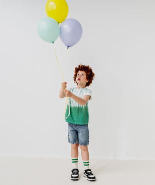Short en jean coupe Skater avec taille ajustable garçon vue5 - GEMO (ENFANT) - GEMO