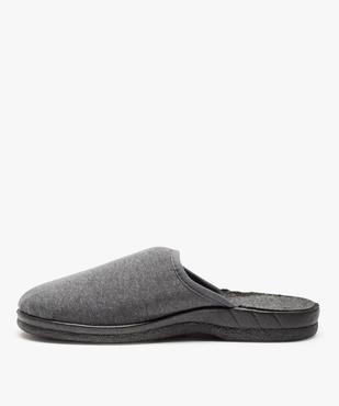 Pantoufles homme mules confort unies dessus jersey vue3 - GEMO(HOMWR HOM) - GEMO