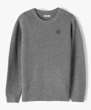 Pull garçon en maille chinée vue2 - GEMO (ENFANT) - GEMO