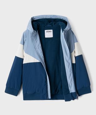 Blouson à capuche tricolore doublure polaire garçon vue4 - GEMO (ENFANT) - GEMO