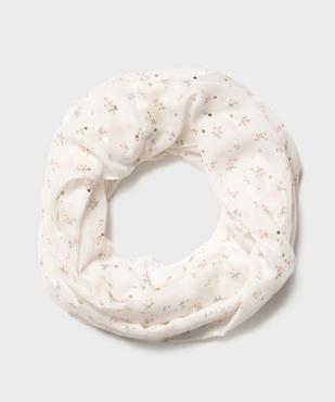 Foulard tour de cou à motifs fleuris fille vue1 - GEMO 4G FILLE - GEMO