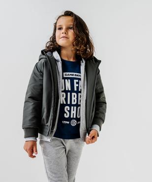 Blouson à capuche finement matelassé garçon vue5 - GEMO 4G GARCON - GEMO