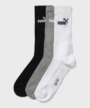Chaussettes de sport tige haute en coton doux homme - Puma (lot de 3) vue1 - PUMA - GEMO