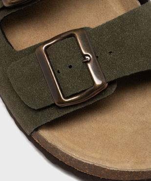 Mules à larges brides avec semelle intérieure cuir homme - Urban Steps vue6 - URBAN STEPS - GEMO