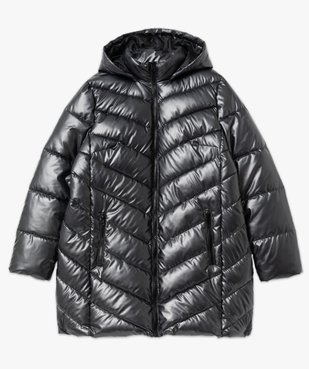 Blouson long matelassé à capuche femme grande taille vue4 - GEMO 4G GT - GEMO