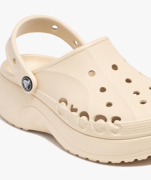 Sabots souples femme à semelle plateforme et dessus perforé Bayaband - Crocs vue6 - CROCS - GEMO
