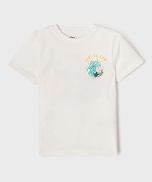 Tee-shirt manches courtes avec motif poitrine et dos garçon vue5 - GEMO 4G GARCON - GEMO