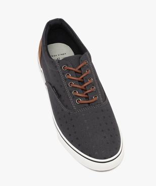 Tennis en toile à motifs fermeture lacets homme - Urban Steps vue5 - URBAN STEPS GEMO FOR GOOD - GEMO