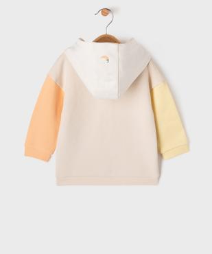 Sweat à capuche en maille bouclette bébé - Gémo X Maëva vue3 - GEMO 4G BEBE - GEMO