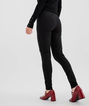Legging élégant à plis et fausses poches zippées femme vue3 - GEMO(FEMME PAP) - GEMO