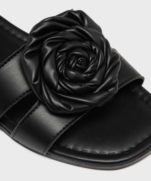 Mules plates à fleur en relief femme vue6 - VALENTINA BALDA - GEMO